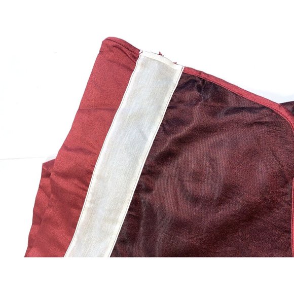 JC Penney Set 8 Curtains & Valances Window Treatments Drapes Dark Red Luxury htf - Picture 5 of 5